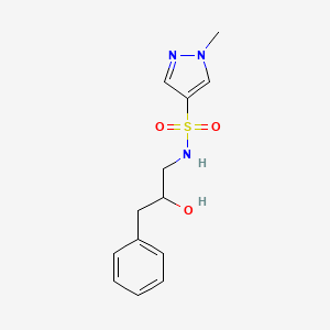 N-(2-hydroxy-3-phenylpropyl)-1-methyl-1H-pyrazole-4-sulfonamide