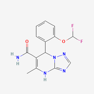 7-[2-(Difluoromethoxy)phenyl]-5-methyl-4,7-dihydro[1,2,4]triazolo[1,5-a]pyrimidine-6-carboxamide