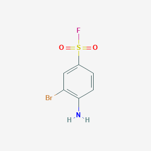 molecular formula C6H5BrFNO2S B2642732 4-Amino-3-bromobenzenesulfonyl fluoride CAS No. 108045-28-9