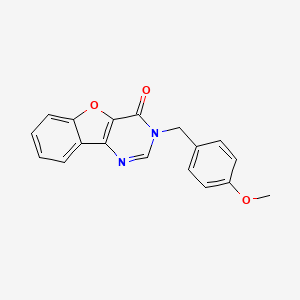 molecular formula C18H14N2O3 B2642749 3-(4-methoxybenzyl)[1]benzofuro[3,2-d]pyrimidin-4(3H)-one CAS No. 866039-91-0