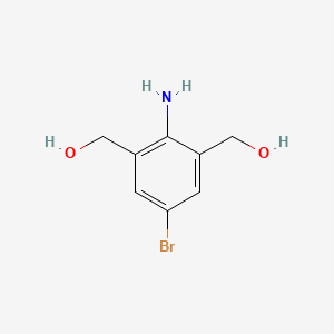 molecular formula C8H10BrNO2 B2642750 (2-氨基-5-溴-1,3-苯撑)二甲醇 CAS No. 1936217-53-6