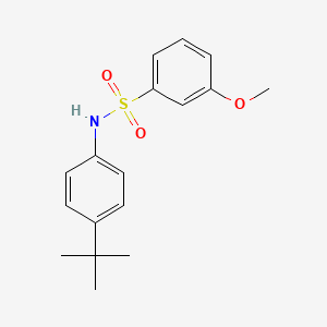 molecular formula C17H21NO3S B2642756 N-(4-tert-butylphenyl)-3-methoxybenzenesulfonamide CAS No. 670271-64-4