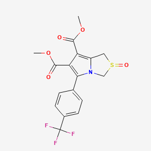 Dimethyl 2-oxo-5-[4-(trifluoromethyl)phenyl]-1,3-dihydropyrrolo[1,2-c][1,3]thiazole-6,7-dicarboxylate