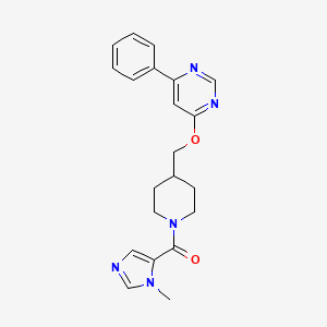 (3-Methylimidazol-4-yl)-[4-[(6-phenylpyrimidin-4-yl)oxymethyl]piperidin-1-yl]methanone