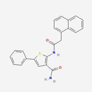 2-(2-(Naphthalen-1-yl)acetamido)-5-phenylthiophene-3-carboxamide