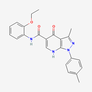 N-(2-ethoxyphenyl)-3-methyl-4-oxo-1-(p-tolyl)-4,7-dihydro-1H-pyrazolo[3,4-b]pyridine-5-carboxamide