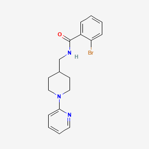 molecular formula C18H20BrN3O B2642797 2-bromo-N-((1-(pyridin-2-yl)piperidin-4-yl)methyl)benzamide CAS No. 1235096-50-0