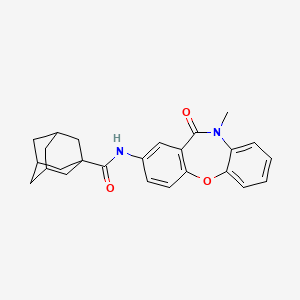 (3r,5r,7r)-N-(10-methyl-11-oxo-10,11-dihydrodibenzo[b,f][1,4]oxazepin-2-yl)adamantane-1-carboxamide