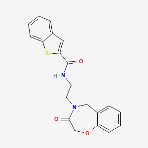 N-(2-(3-oxo-2,3-dihydrobenzo[f][1,4]oxazepin-4(5H)-yl)ethyl)benzo[b]thiophene-2-carboxamide
