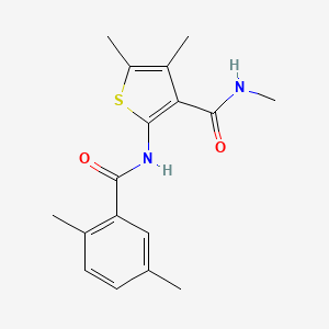 molecular formula C17H20N2O2S B2642816 2-(2,5-dimethylbenzamido)-N,4,5-trimethylthiophene-3-carboxamide CAS No. 896300-61-1