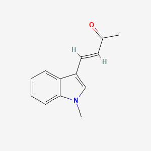 molecular formula C13H13NO B2642819 (3E)-4-(1-Methyl-1H-indol-3-YL)but-3-EN-2-one CAS No. 119216-22-7; 169057-08-3