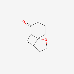 molecular formula C10H14O2 B2642832 2-Oxatricyclo[5.4.0.0,1,5]undecan-8-one CAS No. 141394-22-1