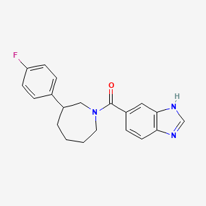 molecular formula C20H20FN3O B2642861 (1H-benzo[d]imidazol-5-yl)(3-(4-fluorophenyl)azepan-1-yl)methanone CAS No. 1797182-03-6