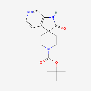 tert-butyl 2-oxospiro[1H-pyrrolo[2,3-c]pyridine-3,4'-piperidine]-1'-carboxylate