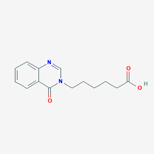 molecular formula C14H16N2O3 B2642871 6-(4-oxoquinazolin-3(4H)-yl)hexanoic acid CAS No. 362671-92-9