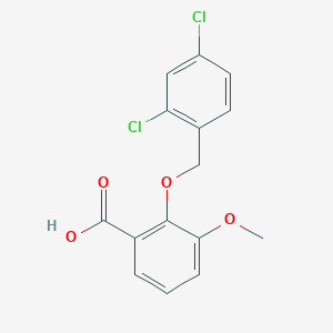 2-[(2,4-Dichlorobenzyl)oxy]-3-methoxybenzoic acid
