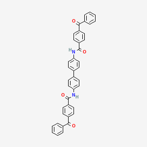 4-benzoyl-N-[4-[4-[(4-benzoylbenzoyl)amino]phenyl]phenyl]benzamide