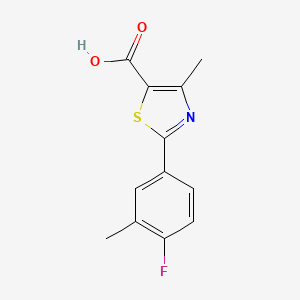 2-(4-Fluoro-3-methylphenyl)-4-methylthiazole-5-carboxylic acid