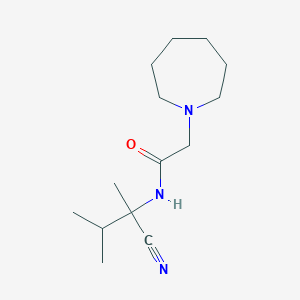molecular formula C14H25N3O B2642925 2-(azepan-1-yl)-N-(1-cyano-1,2-dimethylpropyl)acetamide CAS No. 1197578-09-8