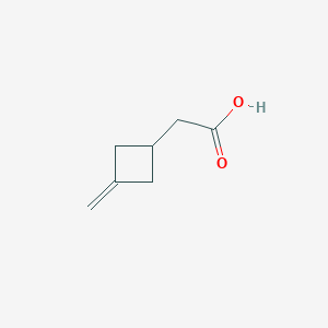 molecular formula C7H10O2 B2642926 2-(3-Methylenecyclobutyl)acetic acid CAS No. 2322033-26-9
