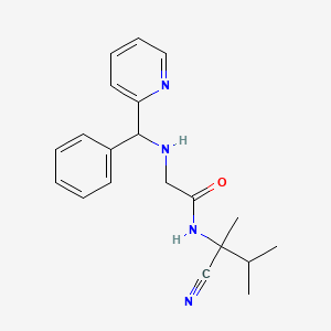 N-(1-cyano-1,2-dimethylpropyl)-2-{[phenyl(pyridin-2-yl)methyl]amino}acetamide