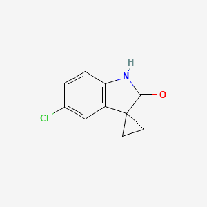 molecular formula C10H8ClNO B2642942 5'-Chlorospiro[cyclopropane-1,3'-indolin]-2'-one CAS No. 1403566-81-3