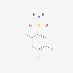 molecular formula C7H7ClFNO2S B2642943 5-Chloro-4-fluoro-2-methylbenzenesulfamide CAS No. 1242339-14-5