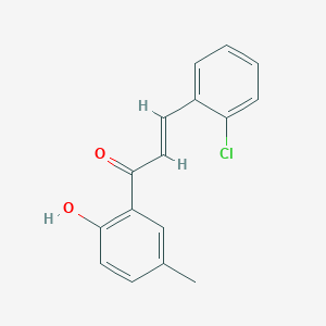 (2E)-3-(2-chlorophenyl)-1-(2-hydroxy-5-methylphenyl)prop-2-en-1-one