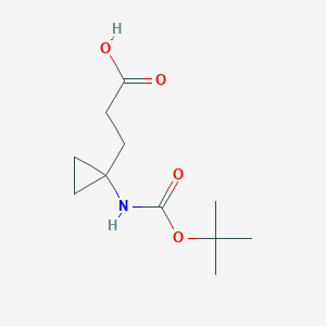 3-(1-((tert-Butoxycarbonyl)amino)cyclopropyl)propanoic acid