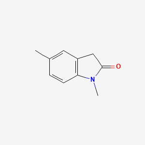 molecular formula C10H11NO B2642948 1,5-dimethyl-2,3-dihydro-1H-indol-2-one CAS No. 82577-43-3