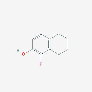 molecular formula C10H11FO B2642961 1-Fluoro-5,6,7,8-tetrahydronaphthalen-2-ol CAS No. 709031-99-2