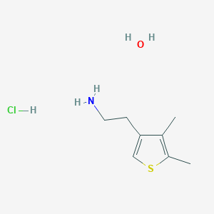 molecular formula C8H16ClNOS B2642985 2-(4,5-Dimethyl-3-thienyl)ethanamine CAS No. 933852-41-6