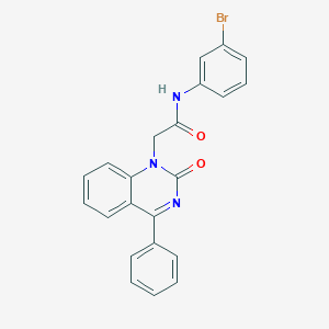 molecular formula C22H16BrN3O2 B2642992 N-(3-bromophenyl)-2-(2-oxo-4-phenylquinazolin-1(2H)-yl)acetamide CAS No. 941886-55-1