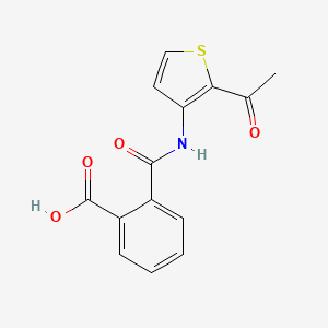 molecular formula C14H11NO4S B2642997 N-(2-Acetylthiophen-3-yl)phthalamic acid CAS No. 175602-10-5