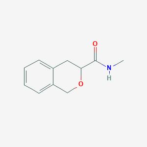 molecular formula C11H13NO2 B2643005 N-甲基异色满-3-甲酰胺 CAS No. 1797945-32-4