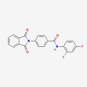 N-(2,4-difluorophenyl)-4-(1,3-dioxoisoindol-2-yl)benzamide