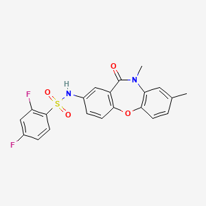 N-(8,10-dimethyl-11-oxo-10,11-dihydrodibenzo[b,f][1,4]oxazepin-2-yl)-2,4-difluorobenzenesulfonamide
