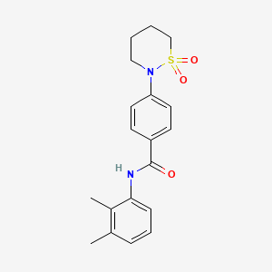 N-(2,3-dimethylphenyl)-4-(1,1-dioxothiazinan-2-yl)benzamide