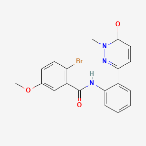 2-bromo-5-methoxy-N-(2-(1-methyl-6-oxo-1,6-dihydropyridazin-3-yl)phenyl)benzamide