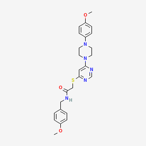 molecular formula C25H29N5O3S B2643080 N-cyclopentyl-2-(5-phenyl-1,3,4-oxadiazol-2-yl)acetamide CAS No. 1251597-56-4