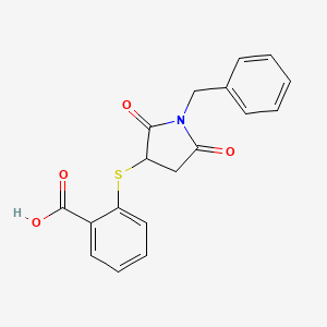 2-(1-Benzyl-2,5-dioxo-pyrrolidin-3-ylsulfanyl)-benzoic acid