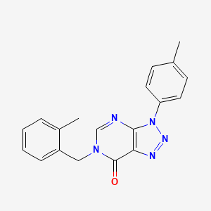 molecular formula C19H17N5O B2643092 6-(2-methylbenzyl)-3-(p-tolyl)-3H-[1,2,3]triazolo[4,5-d]pyrimidin-7(6H)-one CAS No. 863019-30-1