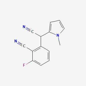2-(2-Cyano-3-fluorophenyl)-2-(1-methyl-1H-pyrrol-2-yl)acetonitrile