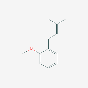 molecular formula C12H16O B2643107 1-Methoxy-2-(3-methylbut-2-en-1-yl)benzene CAS No. 4957-17-9