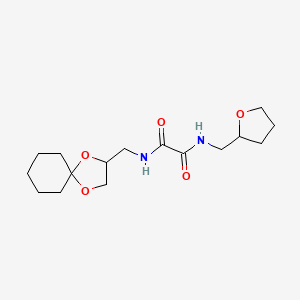 N1-(1,4-dioxaspiro[4.5]decan-2-ylmethyl)-N2-((tetrahydrofuran-2-yl)methyl)oxalamide