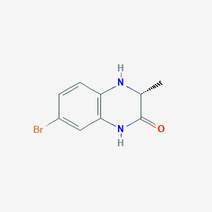 molecular formula C9H9BrN2O B2643125 (R)-7-溴-3,4-二氢-3-甲基喹喔啉-2(1H)-酮 CAS No. 1821827-53-5