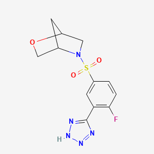 5-((4-fluoro-3-(1H-tetrazol-5-yl)phenyl)sulfonyl)-2-oxa-5-azabicyclo[2.2.1]heptane
