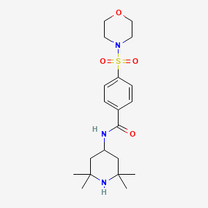 molecular formula C20H31N3O4S B2643154 4-(吗啉磺酰基)-N-(2,2,6,6-四甲基哌啶-4-基)苯甲酰胺 CAS No. 923845-65-2