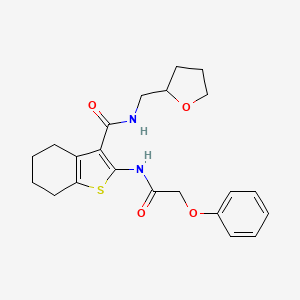 2-(2-phenoxyacetamido)-N-((tetrahydrofuran-2-yl)methyl)-4,5,6,7-tetrahydrobenzo[b]thiophene-3-carboxamide