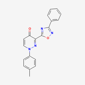 1-(4-methylphenyl)-3-(3-phenyl-1,2,4-oxadiazol-5-yl)pyridazin-4(1H)-one